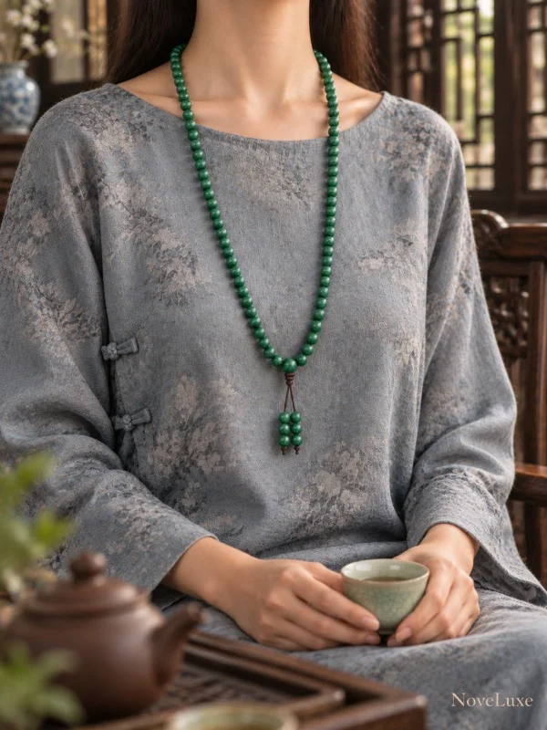 古法合香·青麟髓香珠手串 崖柏玫瑰茉莉方 文人书房香念珠